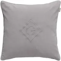 Gant Dekokissenhülle Velvet G 50x50 cm | elephant-grey