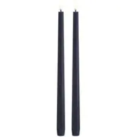 Piffany Uyuni LED Tafelkerze 32cm slim dark blue 2 Stück