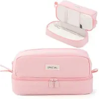 OEM Großem Inhalt verfügender Schmuckbeutel für Mädchen und Jungen, tragbarer Schmuckkoffer für Schule und Büro, Schulkoffer für Frauen und Erwachsene mit Makeup-Taschen.