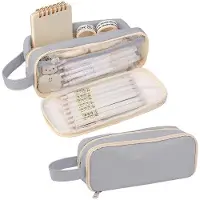 OEM Organizer für Schreibtischbedarf, wasserdicht, groß, für Mädchen, Jungen, Jugendliche, Studenten, grau, 21 x 7 x 8 cm