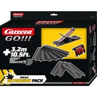 Carrera GO!!! Autorennbahn Zubehör Mega Extension Pack | zusätzliche Schienenelemente für 3,2 m Streckenverlängerung | mit Wippe und Engstellen