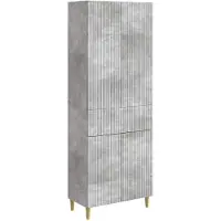 Syfax Schrankset 2 pcs Betongrau 66 x 34,5 x 90 cm Holzwerkstoff