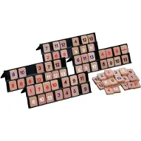Philos Rummy Reisespiel für 2-4 Spieler, ab 6 Jahre, mit Zahlensteinen