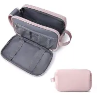 OEM Reisgepäck für Männer, Koffer, Schminktäschchen mit Reißverschluss, großes Fassungsvermögen, Rosa