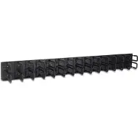 Inter-Tech 88887278, Kabelmanagementtafel, Schwarz, 10 Stück(e)