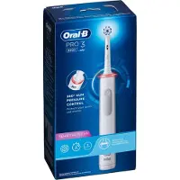 Oral-B 80332158, Erwachsener, Tägliche Pflege, Sensibel, Whitening, Grau, Weiß, 2 min, Deutschland, Akku