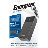 Energizer UE27062PQ, 27000 mAh, Lithium Polymer (LiPo), 65 W, Schwarz