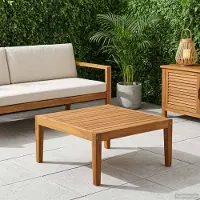 vidaXL Möbel Tisch Massivholz Akazie Natur 60 x 60 x 30 cm - Gartenstühle CC377