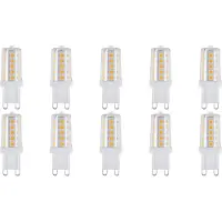 SPL G9 LED-Kapsellampe 3W 260lm 2700K warmweiß 10 Stück dimmbar