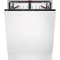 AEG Series 7000 FSE64637P, Voll integriert, Standardgröße (60 cm), Weiß, Schwarz, Berührung, LED