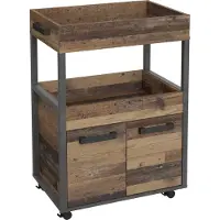 Forte Barwagen Rollwagen HOME BAR 201 Optik: Old Wood Vintage von