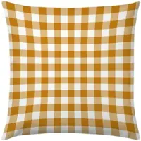 TRAUMSCHLAF Outdoor Dekokissenhülle Karo 40x40 cm | gelb - gelb
