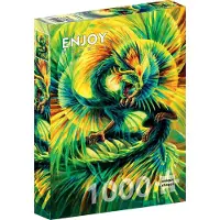 Enjoy Puzzle Quetzalcoatl - 1000 Teile Aztekisches Kunstwerk Puzzle