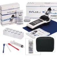 POWERHAUS24 PoolLAB 2.0 Ultimate Edition Wasseranalyse für Pools & Whirlpools (extra RefillPack) und Aufbewahrungskoffer