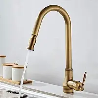 OEM Antike Messingkitchenzahler, eengats messing Kompositzahler Geeignet für ausziehbaren Düsenkopf - Vintage Kitchenzahler