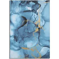 Mauro Ferretti Bild Stampa 80 x 120 x 3 cm Tanne Canvas Blau
