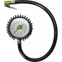 Stanley Manometer 150538XSTN - Luftdruckprüfer für Kompressor - Max. 12Bar - Bar/PSI - Schwarz