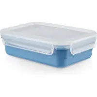 EMSA Clip & Close, Box, Rechteckig, 0,8 l, Blau, Polypropylen (PP), Thermoplastisches Elastomer (TPE), Deutschland