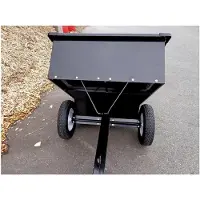 Markenlos Anhänger für Rasentraktor mit 225 kg Nutzlast