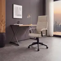 Riess Bürostuhl LAZIO taupe schwarz Vogue Velours Samt drehbar höhenverstellbar mit Rollen
