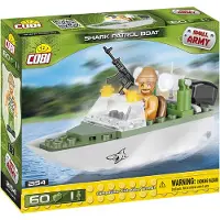 COBI Small Army Shark Patrol Boat, Militär, Soldaten, Schiff, Spielzeug, Konstruktionsbausteine, 60 Teile, 2154