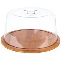 Aps Servierplatte "Tablett mit Haube", mit Antirutsch-Füßchen und Haube, rund, Ø 25 cm