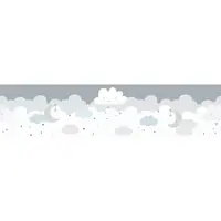 A.S. Création Bordüre "Dreamy Sky", Motiv-abstrakt-naturalistisch, Tapete Kinder Borte Wohnzimmer Schlafzimmer Küche Design Kinderzimmer