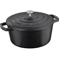 kela Calido, 4,6 l, Schwarz, Eisenguss, Emaille, 26 cm, 120 mm