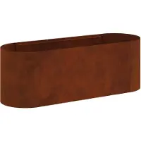 vidaXL Hochbeet im Garten Wetterfeststahl 120 x 40 x 40 cm