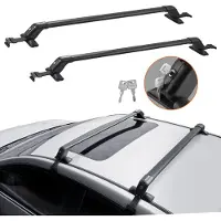 Sweiko Universal-Dachträger-Querstange 108cm Aluminium-Dach Schloss 2 Stk.