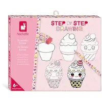 Janod Atelier - Step by Step - Zeichen-Set Kawaii Modelle Schablonen