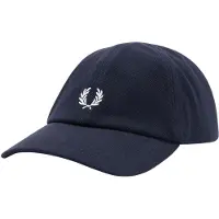 Fred perry für Herren. HW2295 Klassische Mütze aus marineblauem Piqué (OSFA), Lässig, Baumwolle
