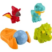 Mattel Fisher-Price Little People Kleinkindspielzeug, Meine ersten Dinos, 4-teilig