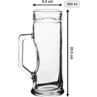 Luxentu Bierkrug PREMIUM 0,5 l - Stürmer mit Bierkrug
