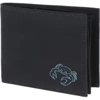 OXMOX Geldbörse New Cryptan RFID Protect Querscheinbörse Crab 2.0 Print Cyan Black schwarz