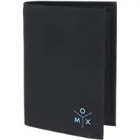 OXMOX Geldbörse New Cryptan RFID Protect Kombibörse Ox 2.0 Print Cyan Black schwarz