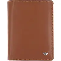 Golden Head Leder Geldbörse Polo RFID Protect Kombischeintasche mit Riegel 1458 Cognac braun