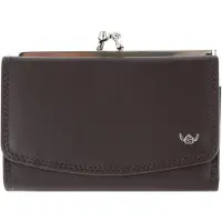 Golden Head Leder Geldbörse Polo RFID Protect Bügelbörse 2255 Dunkelbraun