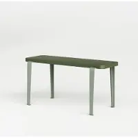 TIPTOE - LOU Bank, 90 x 30 cm, Buche olivgrün (RAL 6003) / eucalyptus grau