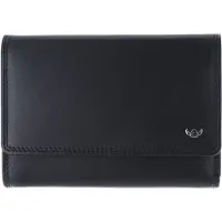 Golden Head Leder Geldbörse Polo RFID Protect Damenbörse 2829 Schwarz