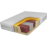 MKS Meble Taschenfederkernmatratze MOXE, 7-Zonen-Technologie, Matratze mit Viscoschaum 3 cm Bezug waschbar High Pocket-Federn 17 cm - SIVO - 200 x 200 cm