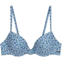 Marc O'Polo Bikini-Oberteil in Hellblau/ Weiß - 70B