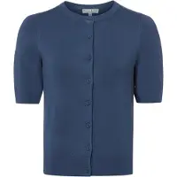Marie Lund Kurzarm-Strickjacke in indigo - 0004 | Gr.: M
