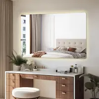 Zelurxx LED Badspiegel 3 Lichtfarben Helligkeit 10-100% stufenlos splitterfreies Glas wasserdicht Digitaluhr Touch Memory 60×120 cm