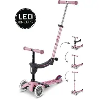 Micro Mini2Grow Deluxe LED 2.0, Kinder, Dreiradroller, Junge/Mädchen, Asphalt, 50 kg, 3 Rad/Räder