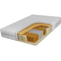 MKS Meble Rollmatratze TENE, Taschenfederkernmatratze H3, Matratze mit Latex 4 cm, für Allergiker geeignet Bezug waschbar - SIVO - 180 x 200 cm