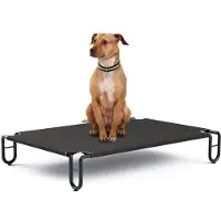 OEM Hochbett für Hunde bis 55 kg, Außenbett für Haustiere, waschbare Hundebecken, Hunde-Liege, Hunde-Liege für mittelgroße Hunde, 122 x 85 x 20 cm mit Anti-Slip-Fuß für Garten, Innen- und Außenbereich