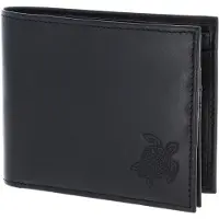 OXMOX Leder Geldbörse Leather RFID Protect Querscheinbörse Turtle 2.0 Embossed Black schwarz