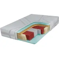 MKS Meble Multipocket-Matratze CALVI, mit Kokosschicht, zwei Härtegrade H3/H4, antiallergisch matratze, 7 Härtezonen, abnehmbarer bezug - LUX - 140 x 200 cm