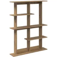 vidaXL Wandregal Artisan-Eiche 102 x 20 x 130 cm Holzwerkstoff